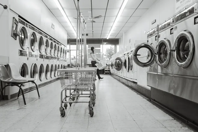 laundry saloon, laundry, person, washing machines, clean, wash, housework, washer, clothes, domestic, laundromat, dryers, carts, baskets, laundry, laundry, laundry, laundry, laundry, laundromat. Measuring service quality in a laundromat owners
