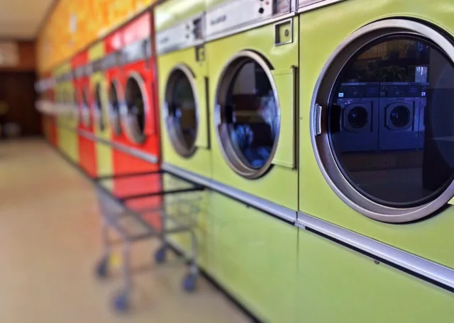 Laundry service, washing machine. View. Laundromat Washer Freeze Damage: Winter Measures