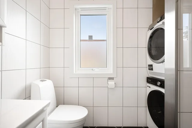 bathroom, toilet, washing machine, building, interior, house, design, architecture, real state, property. Laundromat Washer Water Pressure Problems: Causes and Fixes